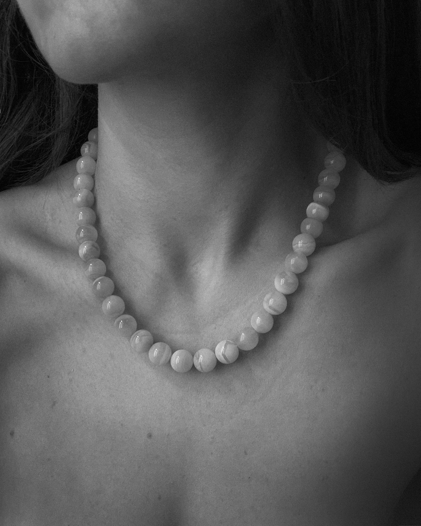Boule Chalcedony Necklace