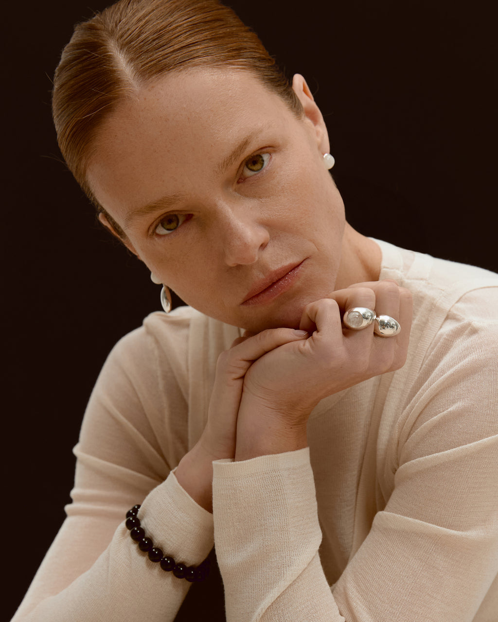 Agnes Earrings in Crystal Quartz