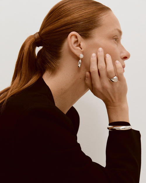 Agnes Earrings in Crystal Quartz